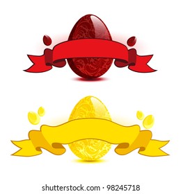 Easter ribbon banner