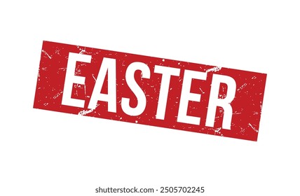 Ilustración vectorial de sello de goma de PASCUA sobre fondo blanco