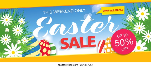 easter sale banner