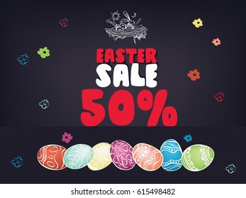 Easter sale banner
