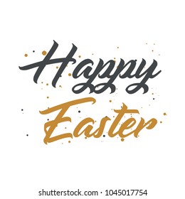 Easter sale banner background template with beautiful colorful spring flowers and eggs. Vector illustration.