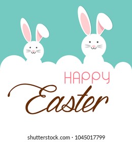 Easter sale banner background template with beautiful Vector illustration.