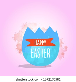 Easter sale banner background template,  Vector Illustration.Happy Easter Eggs, Spring holiday.
