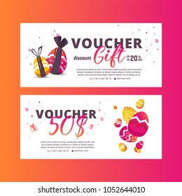 Easter Sale Banner Template Background.Can be used for voucher, wallpaper,flyers, invitation, posters, brochure, coupon discount,greeting card,