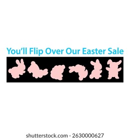 easter sale banner template vector