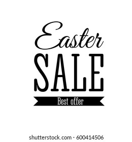 Easter sale offer. Vector illustration