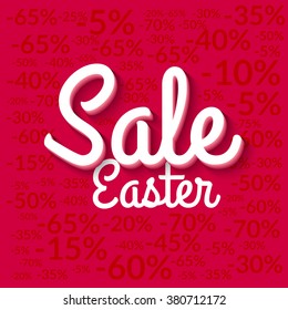 Easter Sale poster. Sale poster. Holiday sale background. Vector easter sale poster eps 10.