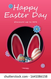 Easter Sale Season For Social Media Post Template