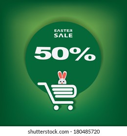 Easter sales vector illustration suitable for advertising or as a web element, etc.