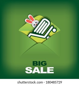 Easter sales vector illustration suitable for advertising or as a web element, etc.