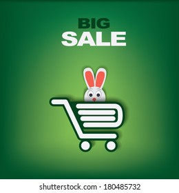 Easter sales vector illustration suitable for advertising or as a web element, etc.