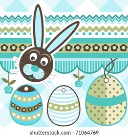 Easter scrapbook elements, vector