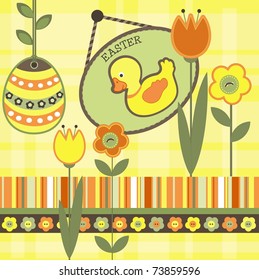 Easter scrapbook elements, vector