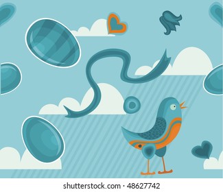 easter seamless background