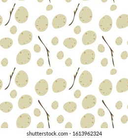
easter seamless cute pattern with eggs