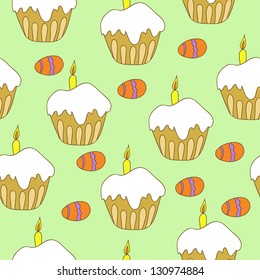 Easter seamless pattern