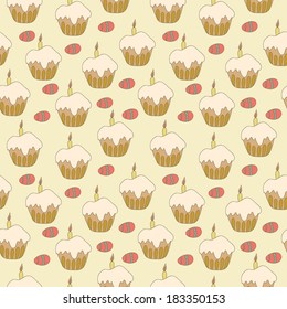 Easter seamless pattern