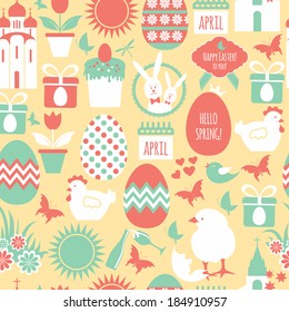Easter seamless pattern