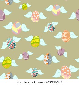 Easter seamless pattern