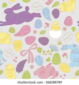 Easter seamless pattern