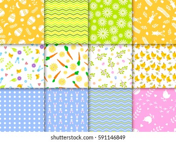 Easter seamless pattern background design vector illustration