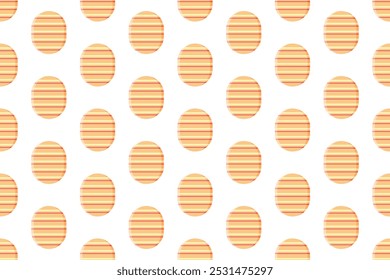 Easter seamless pattern background with easter egg icon element asset