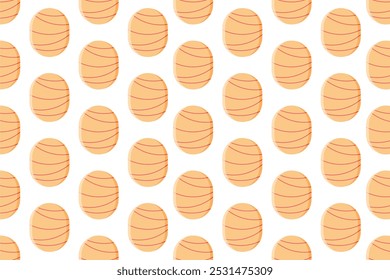 Easter seamless pattern background with easter egg icon element asset