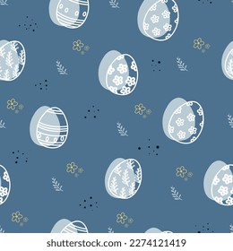 Easter seamless pattern background. Vector illustration. Design for wallpaper, background, wrapping and more