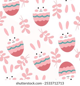 Easter seamless pattern, cute vector pattern for decoration. Holy Easter motifs