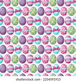 Easter seamless pattern with egg. vector illustration perfect for textile, fabric or wrapping paper.