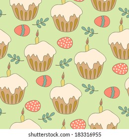Easter seamless pattern. Perfect for wallpapers, pattern fills, web page backgrounds, surface textures, textile.