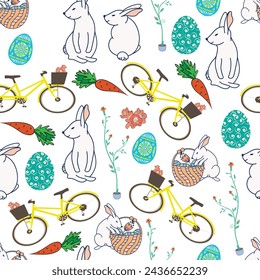 Easter Seamless pattern Ready to Print