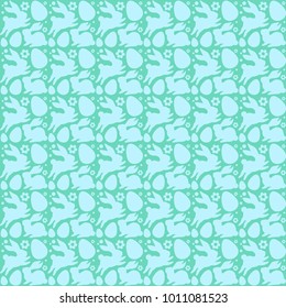 Easter seamless pattern. Vector background design for wrapping paper, greeting card, banner, textile.
