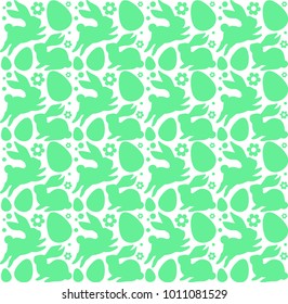 Easter seamless pattern. Vector background design for wrapping paper, greeting card, banner, textile.