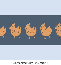 Easter Seamless Pattern. Vector. Clean Work Minimum Points