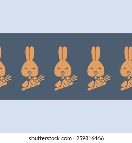 Easter Seamless Pattern. Vector. Clean Work Minimum Points