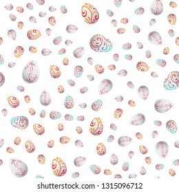 Easter Seamless Pattern. Vector Illustration.