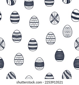 Easter seamless pattern. Vector illustration