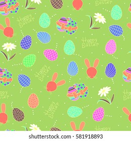 Easter seamless pattern. vector illustration