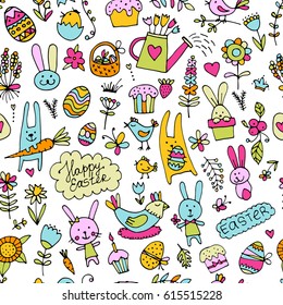 Easter, seamless pattern for your design. Vector illustration