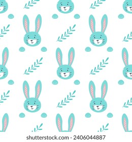 Easter seamless patterns. Spring pattern for banners, posters, cover design templates, social media stories wallpapers and greeting cards.