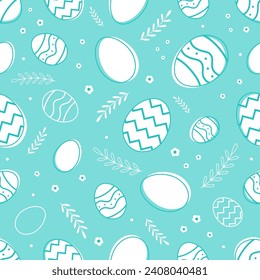 Easter seamless patterns. Spring pattern for banners, posters, cover design templates, social media stories wallpapers and greeting cards.