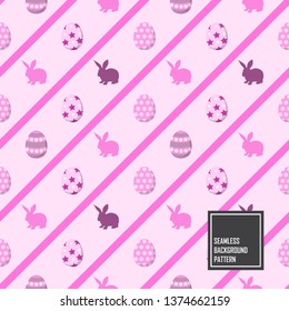 Easter seamless vector pattern background.