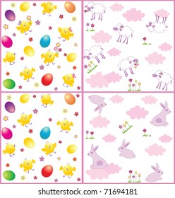 Easter seamless wrappers