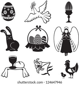 Easter set of images for the holiday