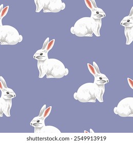 Easter set o of decorations, seamless pattern. Vtctor Easter decorations.Background, elements