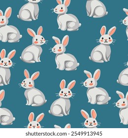 Easter set o of decorations, seamless pattern. Vtctor Easter decorations.Background, elements