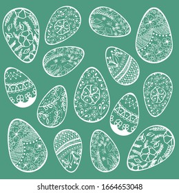 Easter. Easter set. Pattern. Holiday. Tradition.