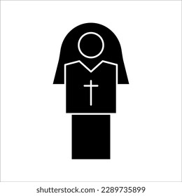 Easter simple line icon. Outline stroke of object. Linear sign pack. Perfect for web and mobile applications.