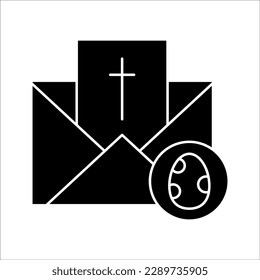 Easter simple line icon. Outline stroke of object. Linear sign pack. Perfect for web and mobile applications.